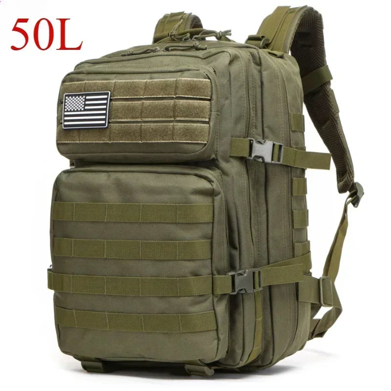 🎒 Mochila Táctica 50L – Resistente, Espaciosa y Lista para Todo 💪🌲
