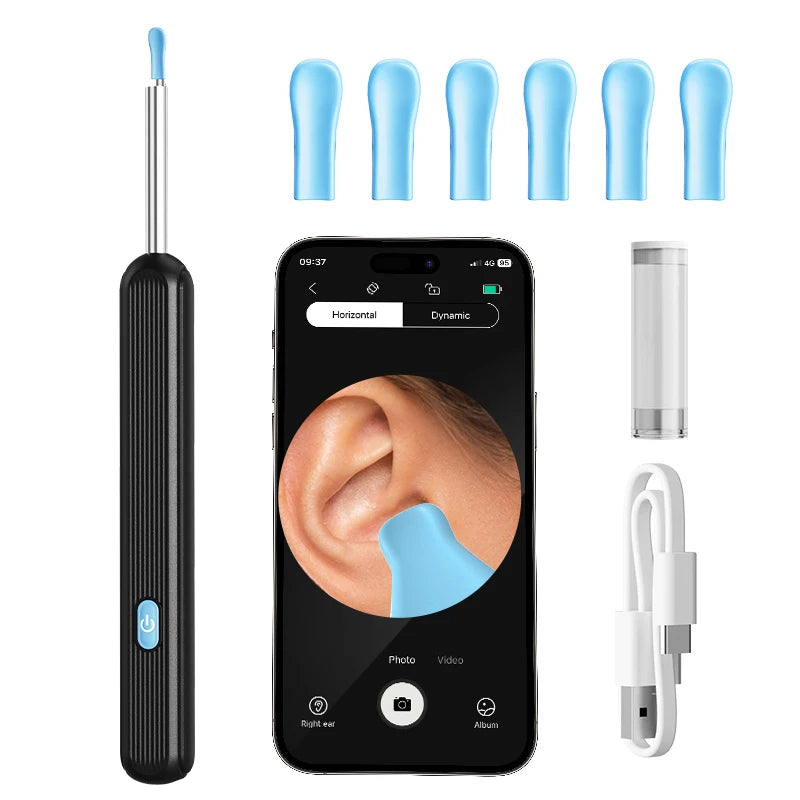 ¡Mira lo que hay en tu oído! Limpiador con Cámara HD + Luz LED – El Gadget Viral para Oídos Limpios