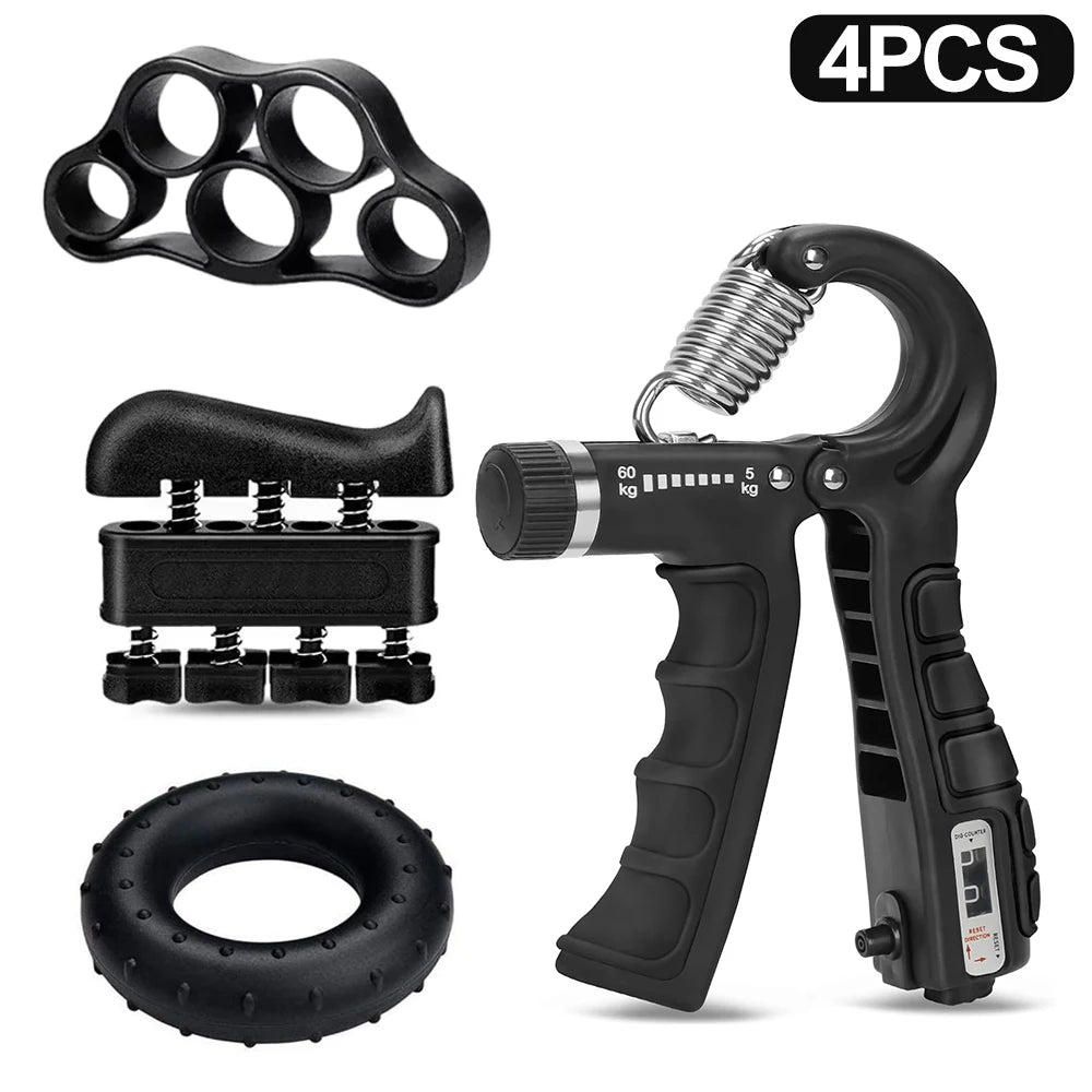Hand Gripper Ajustable 5–60 kg – Fortalecedor de Mano, Muñeca y Dedos para Rehabilitación y Entrenamiento de Fuerza