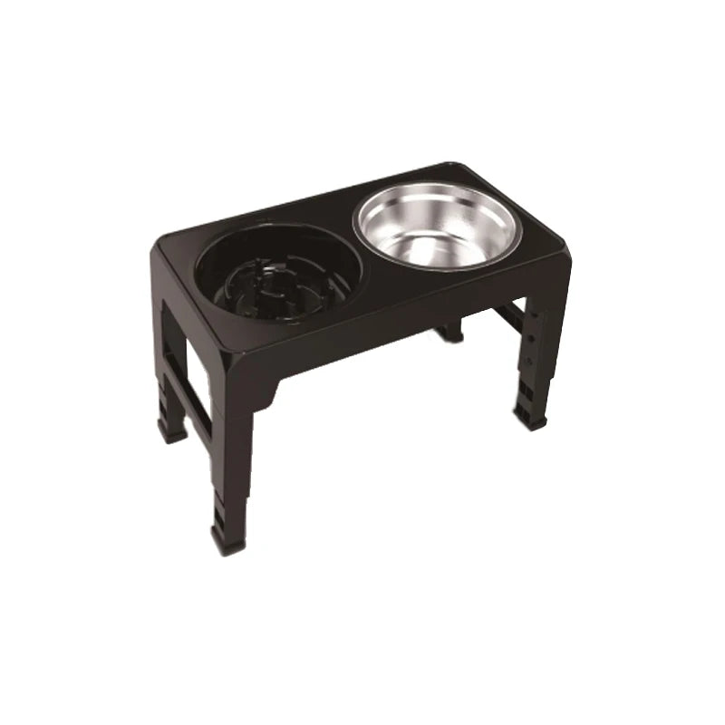 Comedero Elevado Ajustable BOOTEELY – Con 2 Cuencos de Acero Inoxidable para Perros Pequeños, Medianos y Grandes
