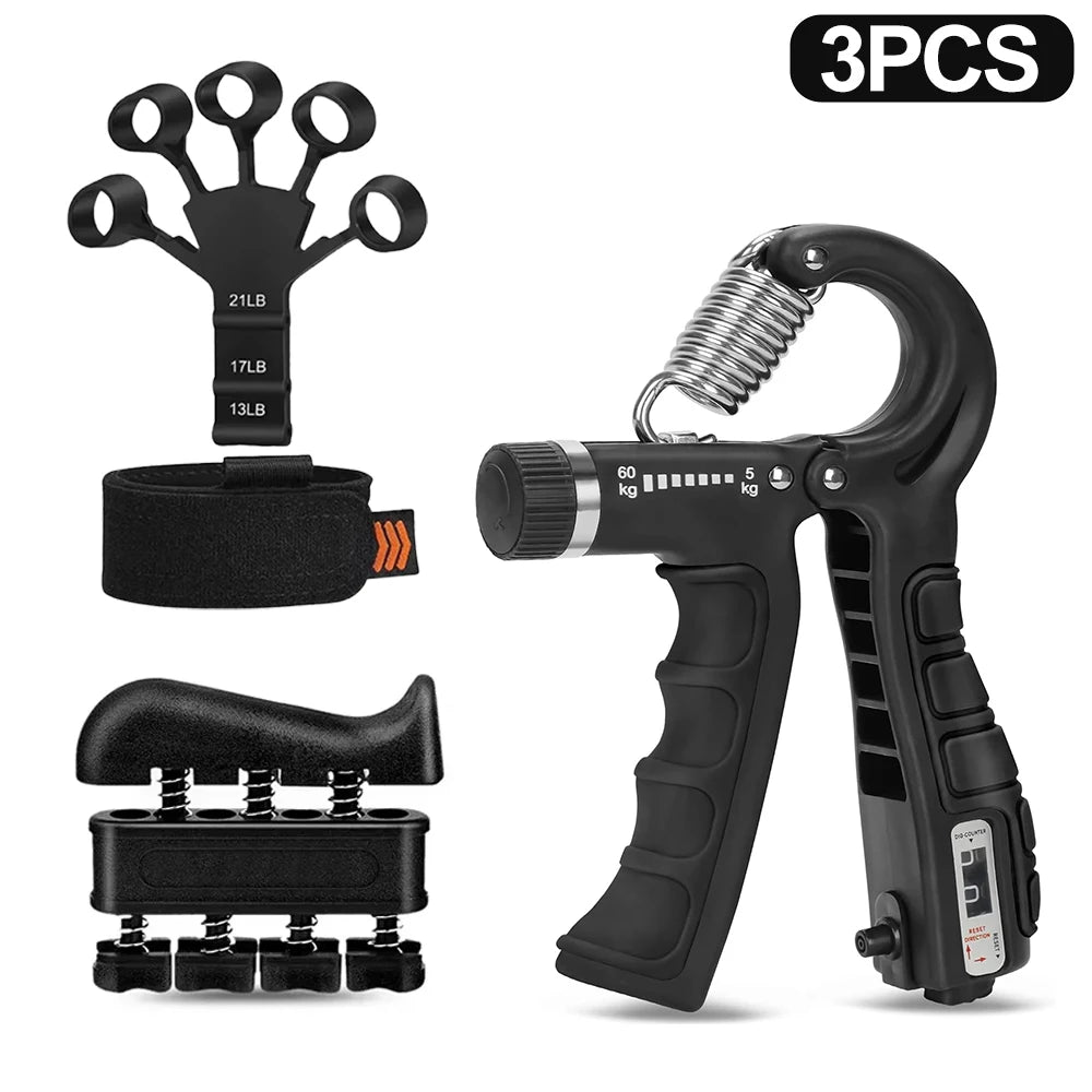 Hand Gripper Ajustable 5–60 kg – Fortalecedor de Mano, Muñeca y Dedos para Rehabilitación y Entrenamiento de Fuerza