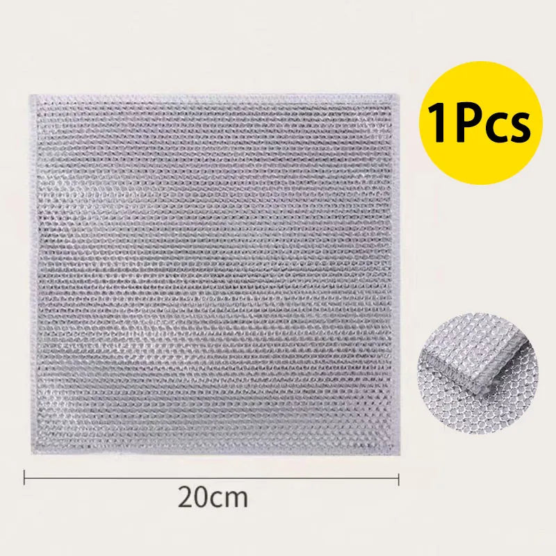 Paños Metálicos Antirayaduras Reutilizables – Limpieza Potente para Ollas, Sartenes y Fregaderos (Pack 1-30)