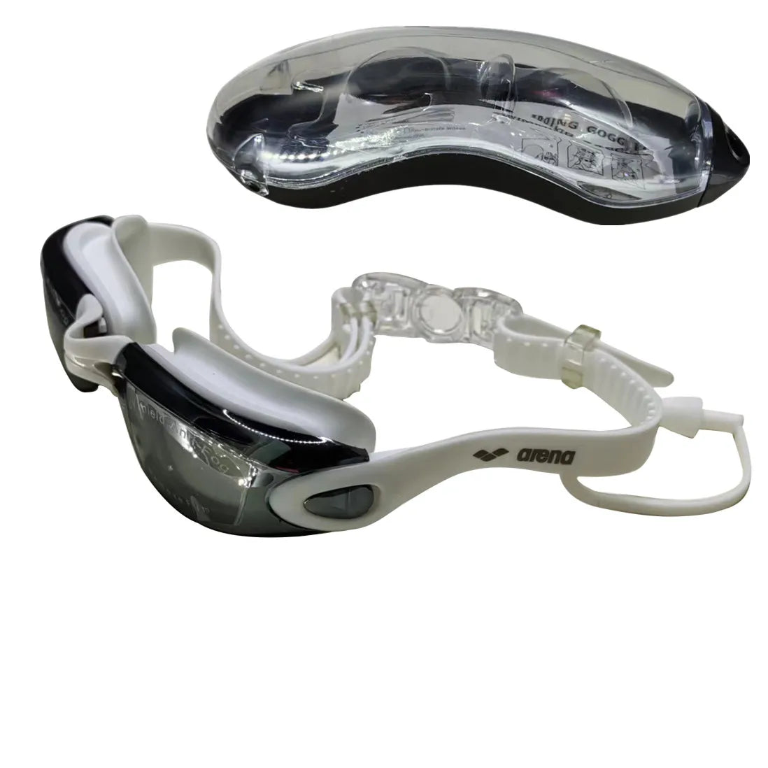 Gafas de Natación Profesionales ARENA – Antivaho, Antifugas y con Protección UV, Ajustables con Tapones para los Oídos