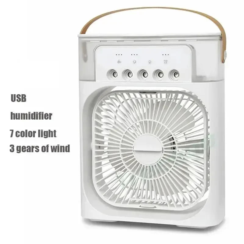 ❄️ Mini Aire Acondicionado Portátil 3 en 1 con Luz LED – ¡Enfría, Humidifica y Relaja!