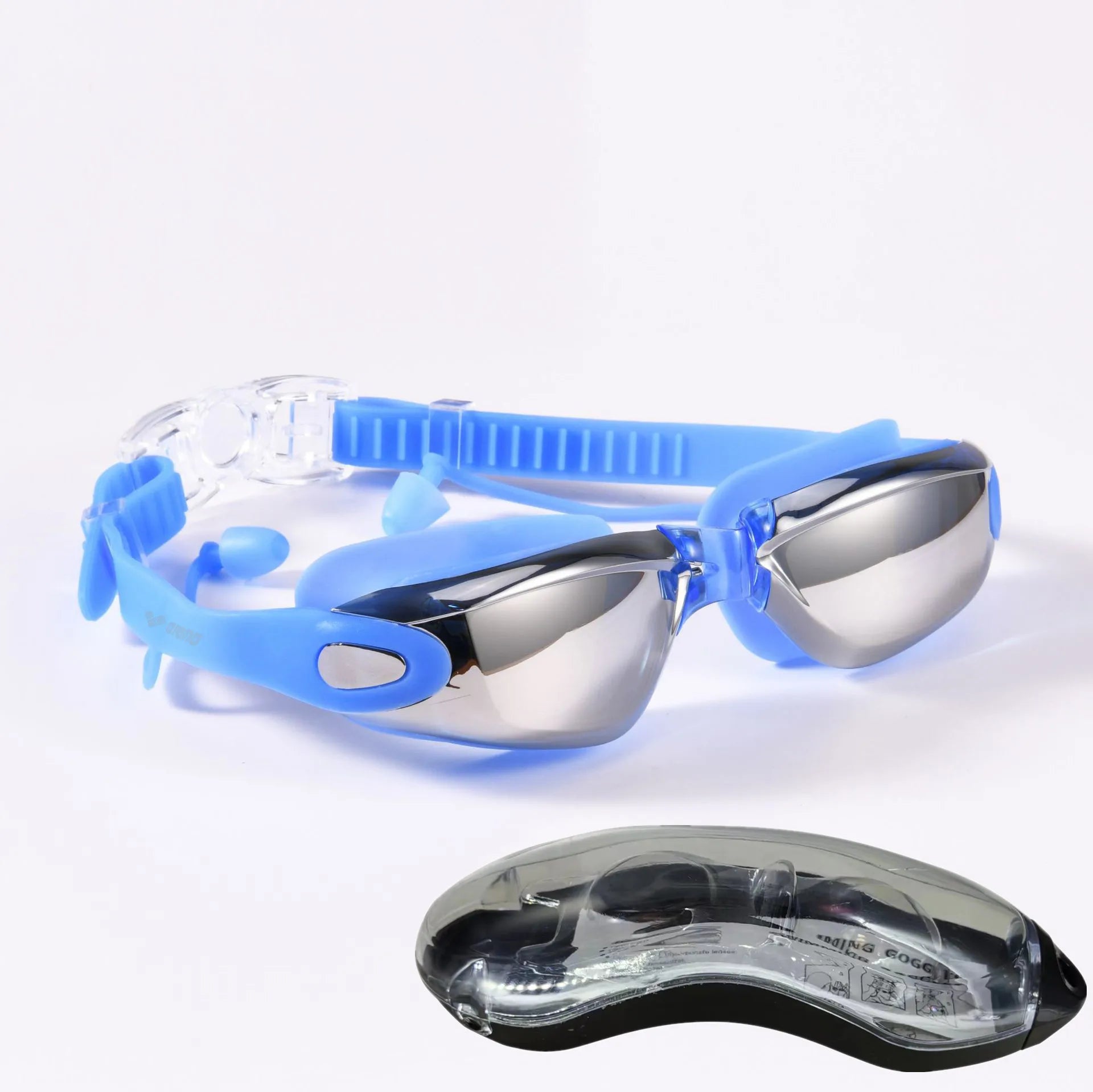 Gafas de Natación Profesionales ARENA – Antivaho, Antifugas y con Protección UV, Ajustables con Tapones para los Oídos