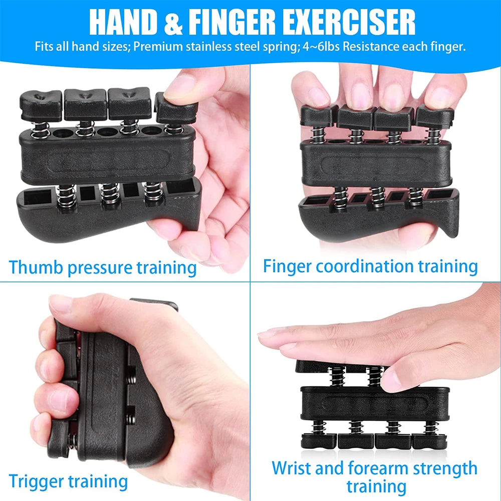 Hand Gripper Ajustable 5–60 kg – Fortalecedor de Mano, Muñeca y Dedos para Rehabilitación y Entrenamiento de Fuerza