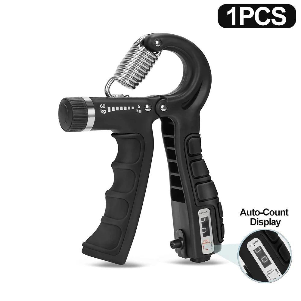 Hand Gripper Ajustable 5–60 kg – Fortalecedor de Mano, Muñeca y Dedos para Rehabilitación y Entrenamiento de Fuerza