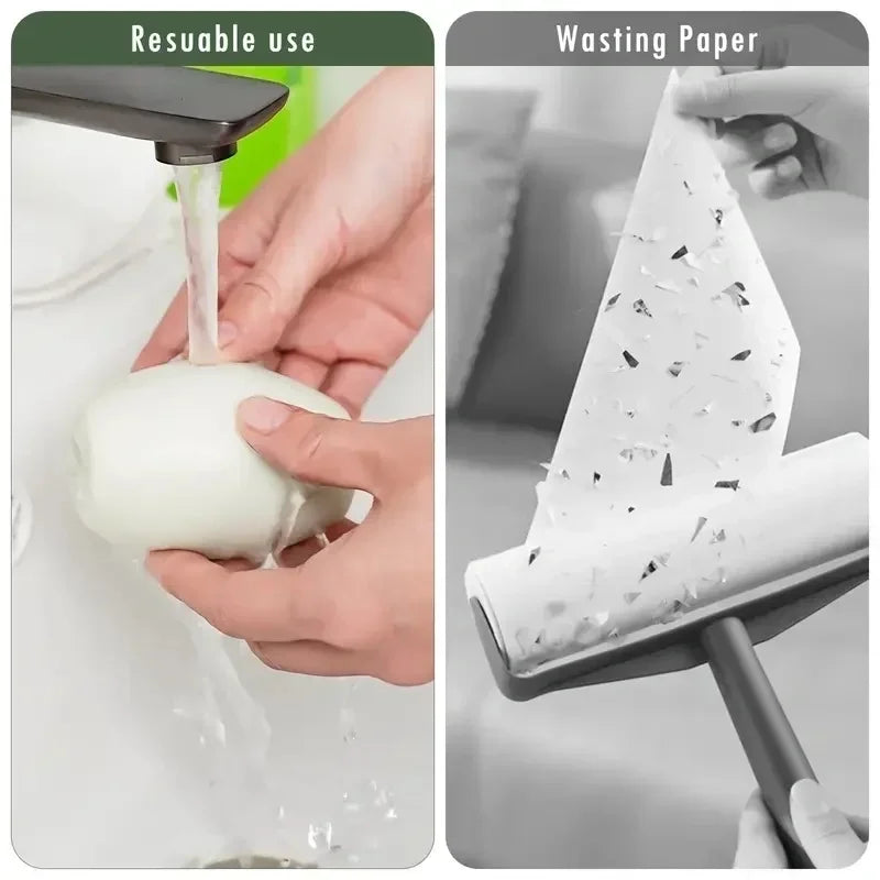 Rodillo Quitapelusas Manual Reutilizable – Removedor de Pelo de Mascotas Lavable para Ropa, Sofás y Superficies