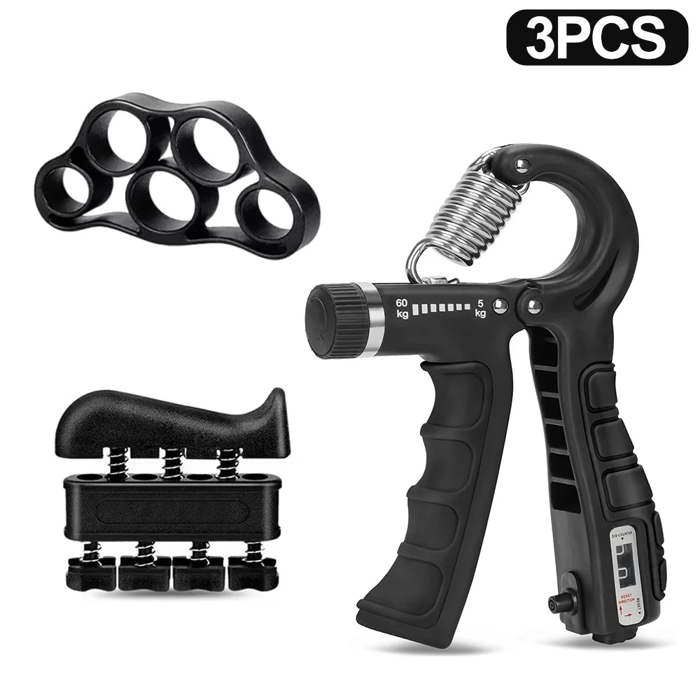 Hand Gripper Ajustable 5–60 kg – Fortalecedor de Mano, Muñeca y Dedos para Rehabilitación y Entrenamiento de Fuerza