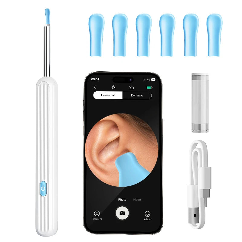 ¡Mira lo que hay en tu oído! Limpiador con Cámara HD + Luz LED – El Gadget Viral para Oídos Limpios