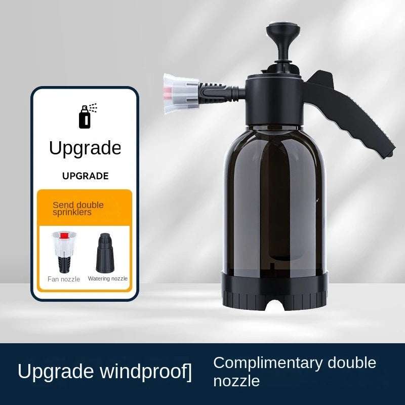 Pulverizador de Espuma Manual 2L – Botella a Presión con 3 Boquillas para Lavado de Coches, Ventanas y Limpieza General