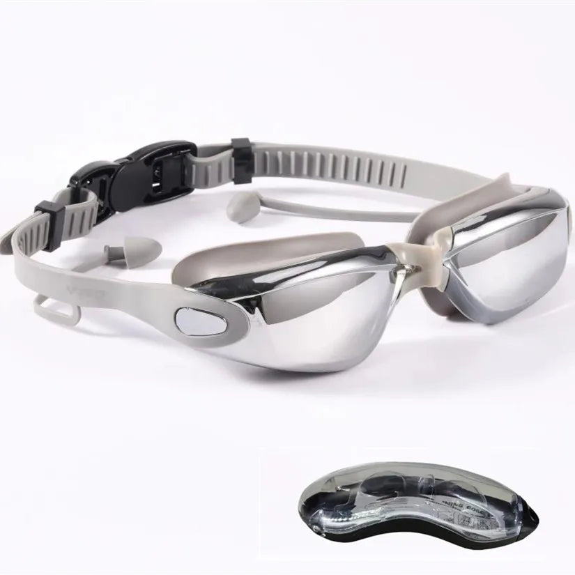 Gafas de Natación Profesionales ARENA – Antivaho, Antifugas y con Protección UV, Ajustables con Tapones para los Oídos