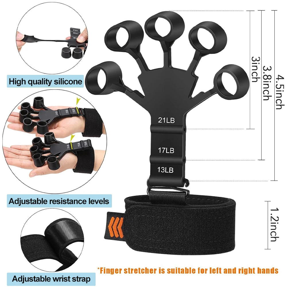 Hand Gripper Ajustable 5–60 kg – Fortalecedor de Mano, Muñeca y Dedos para Rehabilitación y Entrenamiento de Fuerza