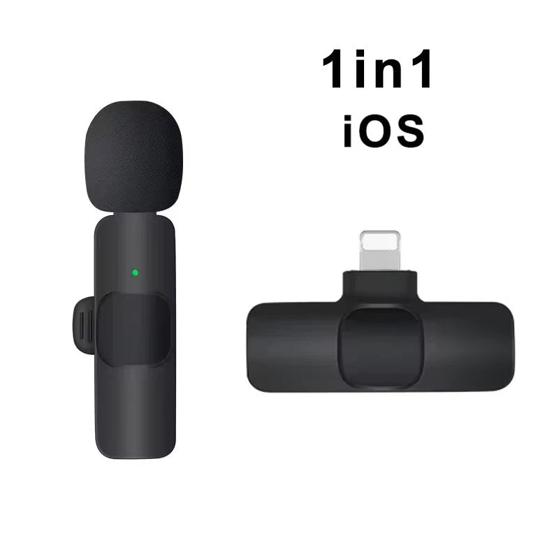Micrófono Inalámbrico de Solapa – Mini Mic Portátil para iPhone y Android, Ideal para Grabaciones, Directos y Streaming