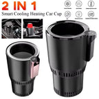 Soporte de Vaso Inteligente 2 en 1 para Coche – Enfría o Calienta Bebidas al Instante, Mini Nevera Portátil para Coche u Oficina