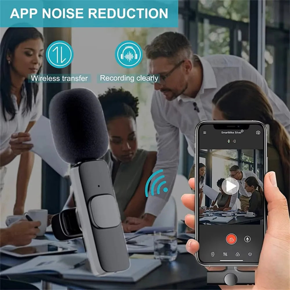 Micrófono Inalámbrico de Solapa – Mini Mic Portátil para iPhone y Android, Ideal para Grabaciones, Directos y Streaming
