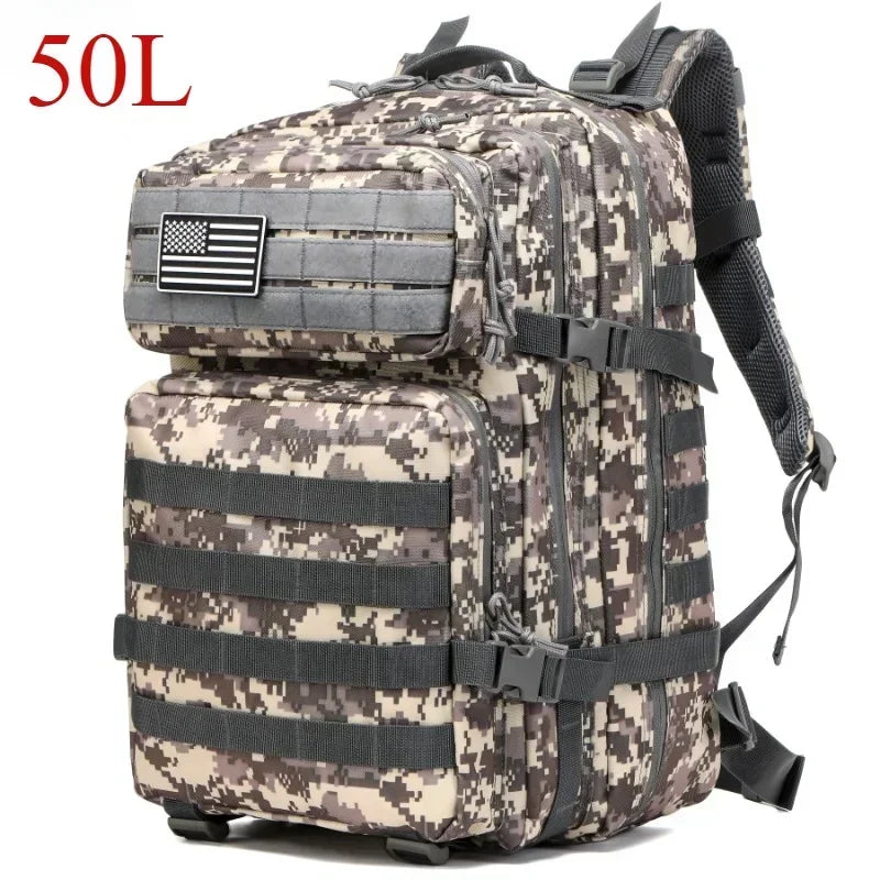 🎒 Mochila Táctica 50L – Resistente, Espaciosa y Lista para Todo 💪🌲