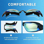 Gafas de Natación Profesionales ARENA – Antivaho, Antifugas y con Protección UV, Ajustables con Tapones para los Oídos