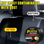 Restaurador de Plásticos para Coche – Recupera el Brillo Negro en Plásticos y Cuero, Pulidor y Renovador Exterior