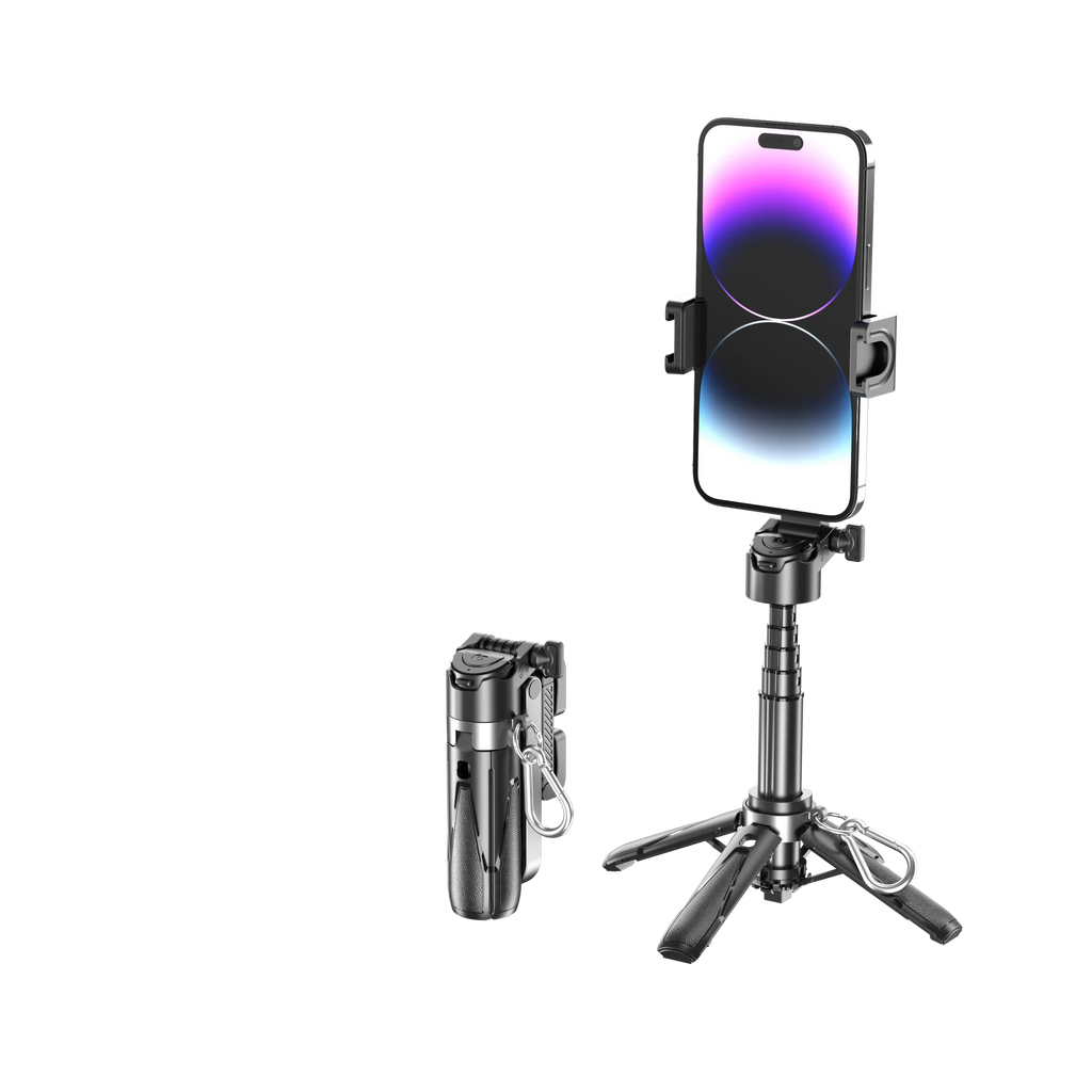 Palo Selfie Bluetooth con Trípode Telescópico – Diseño Mini Portátil y Multifunción Compatible con Todos los Móviles