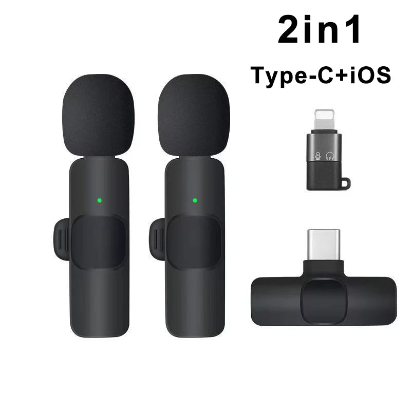 Micrófono Inalámbrico de Solapa – Mini Mic Portátil para iPhone y Android, Ideal para Grabaciones, Directos y Streaming