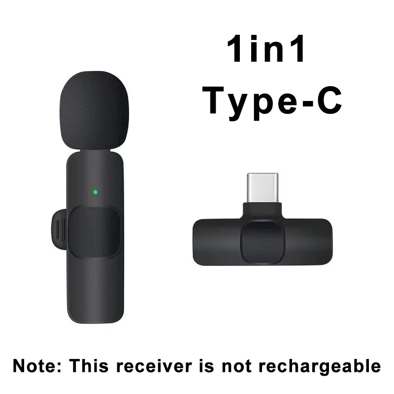 Micrófono Inalámbrico de Solapa – Mini Mic Portátil para iPhone y Android, Ideal para Grabaciones, Directos y Streaming
