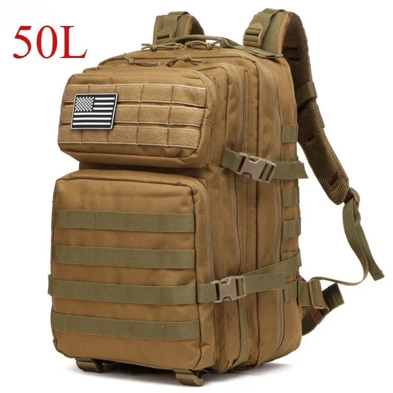 🎒 Mochila Táctica 50L – Resistente, Espaciosa y Lista para Todo 💪🌲