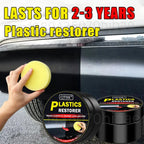 Restaurador de Plásticos para Coche – Recupera el Brillo Negro en Plásticos y Cuero, Pulidor y Renovador Exterior