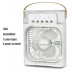 ❄️ Mini Aire Acondicionado Portátil 3 en 1 con Luz LED – ¡Enfría, Humidifica y Relaja!