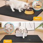 Alfombrilla para Arena de Gato Impermeable – Doble Capa con Sistema Atrapa-Arena, Ideal para Areneros y Suelos Limpios