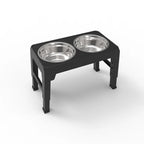 Comedero Elevado Ajustable BOOTEELY – Con 2 Cuencos de Acero Inoxidable para Perros Pequeños, Medianos y Grandes