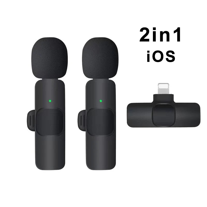 Micrófono Inalámbrico de Solapa – Mini Mic Portátil para iPhone y Android, Ideal para Grabaciones, Directos y Streaming