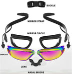 Gafas de Natación Profesionales ARENA – Antivaho, Antifugas y con Protección UV, Ajustables con Tapones para los Oídos