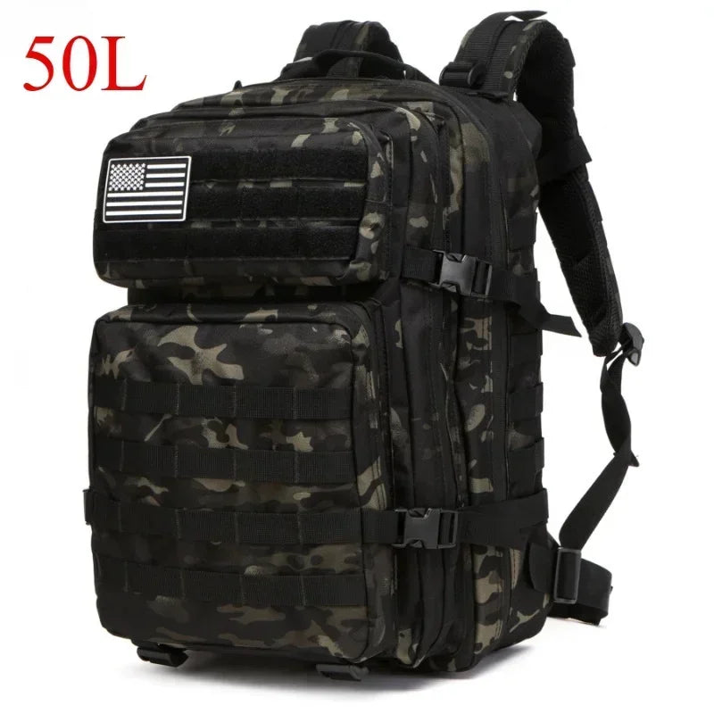 🎒 Mochila Táctica 50L – Resistente, Espaciosa y Lista para Todo 💪🌲