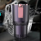 Soporte de Vaso Inteligente 2 en 1 para Coche – Enfría o Calienta Bebidas al Instante, Mini Nevera Portátil para Coche u Oficina